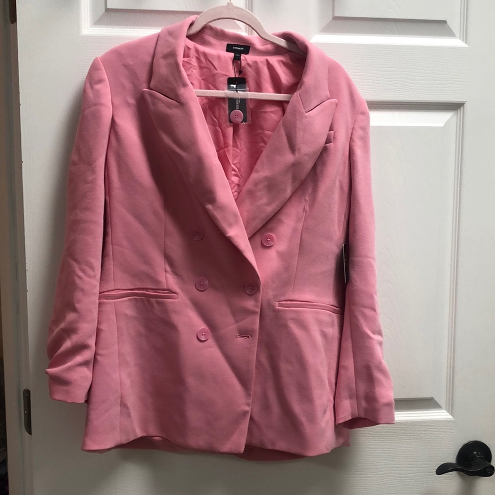 Express pink blazer NWT size L